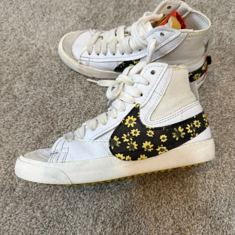 Nike Blazer women's 9 mens 7.5 Mid 77 jumbo sunflower sneakers 2667